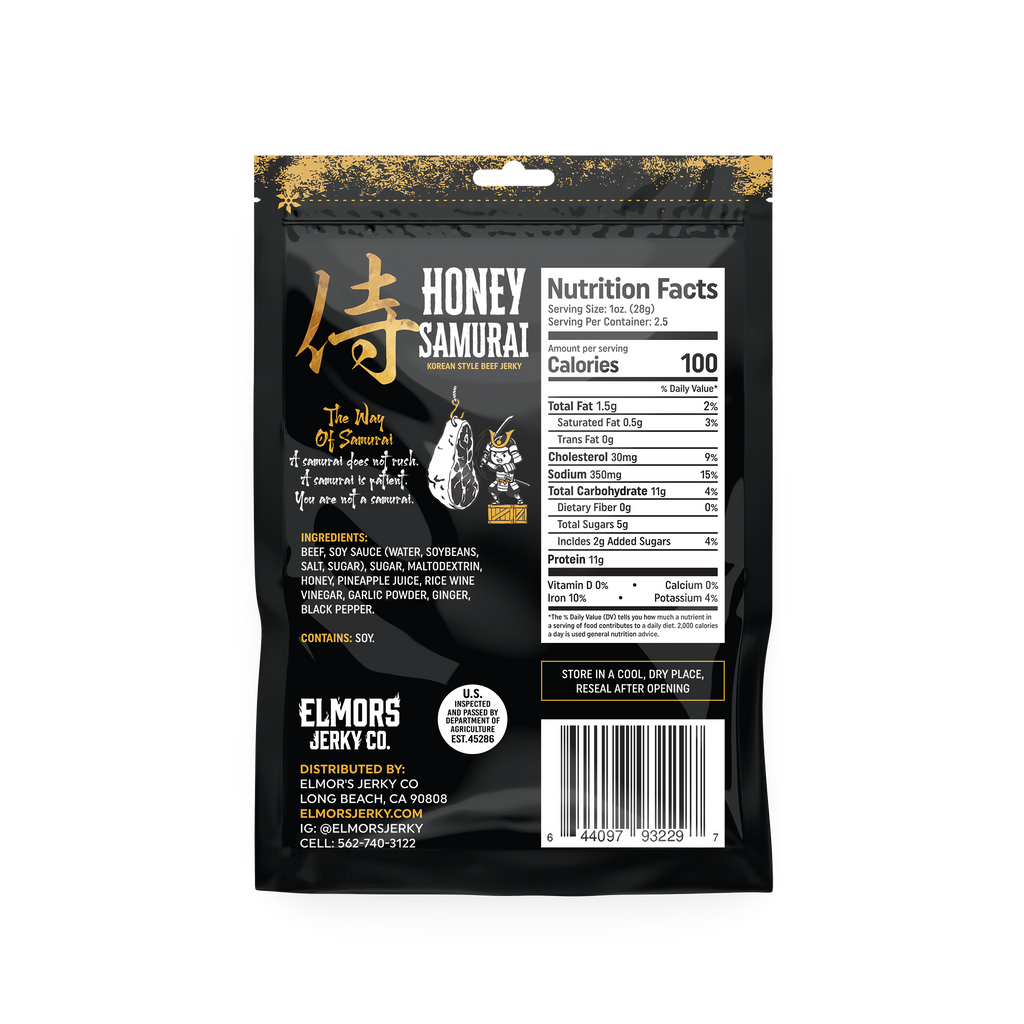 Honey Samurai: Korean Style Beef Jerky (2.5 oz)