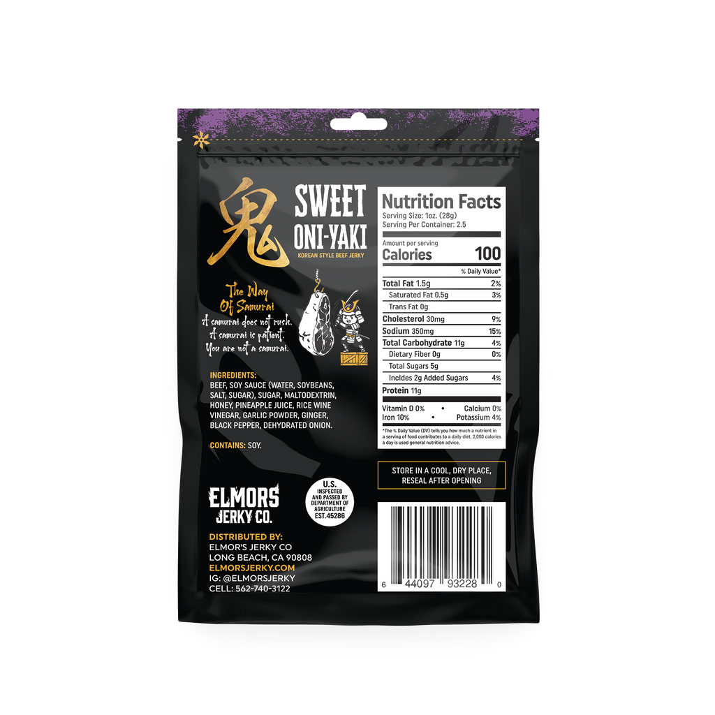 Sweet Oni-Yaki: Korean Style Beef Jerky (2.5 oz)